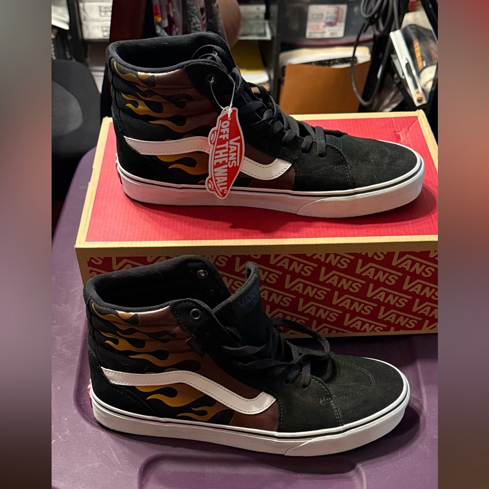 Filmore Hi Vans High-Top sneakers with flames